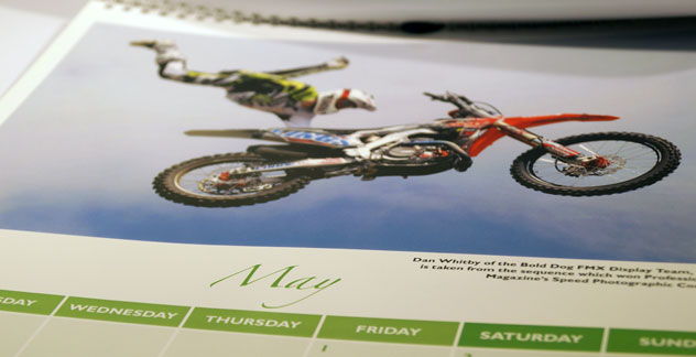 Digitally printed colour calendars